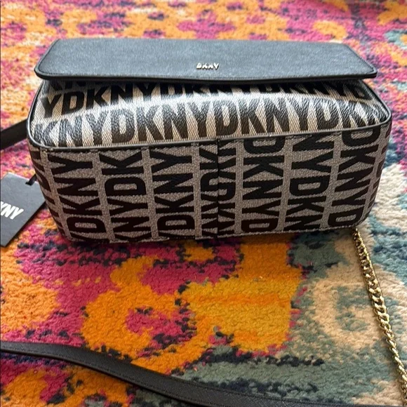 DKNY Black and White Crossbody Bag - Picture 5 of 7